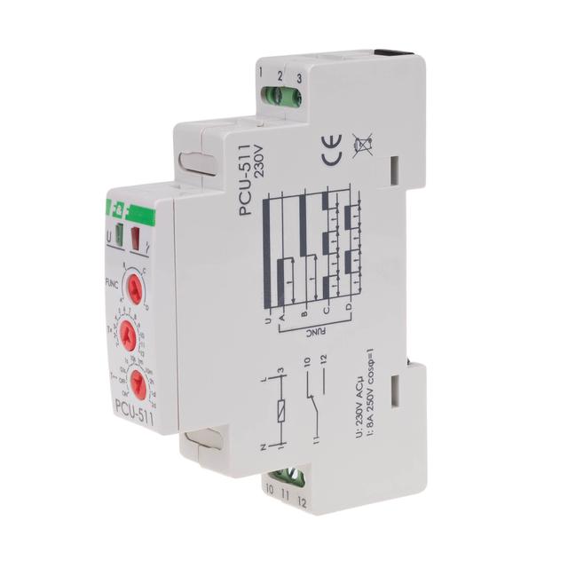 Przekaźnik czasowy styk 1Z/R 230V PCU-511 F&F