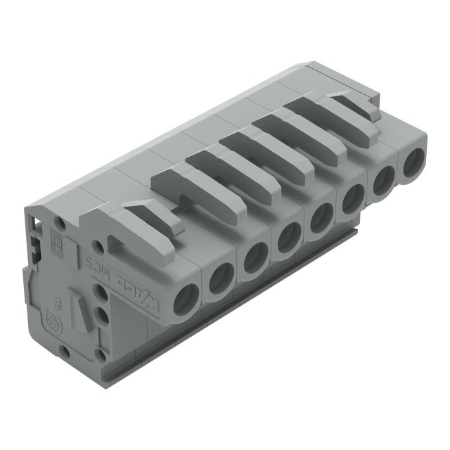 Gniazdo MCS‑MIDI Classic kątowe 8‑biegunowe szare raster 5mm 232‑108/026‑000 WAGO