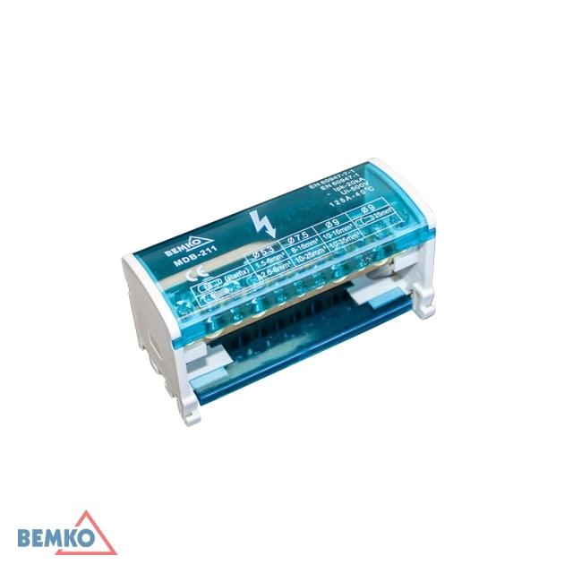 BLOK ROZDZIELCZY 22 ZACISKI 2x11 (7x5,3mm + 2x7,5mm + 2x9mm)