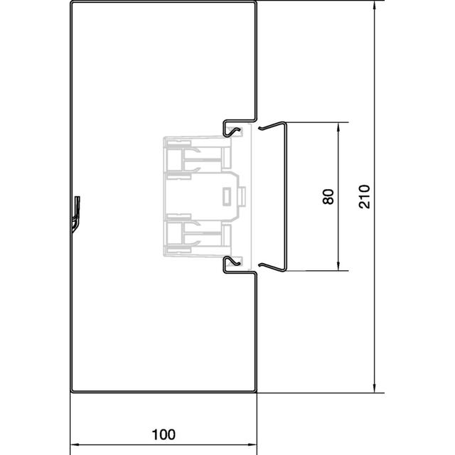 tehalit.BRS Podstawa 100x210mm stal ocynk BRS1002101VERZ HAGER