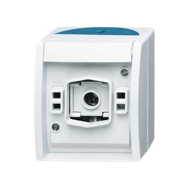 OCEAN Sygnalizator świetlny do lampek z gwintem E 10 Bez klosza, bez lampy,  IP 44 szary/zielono-nie