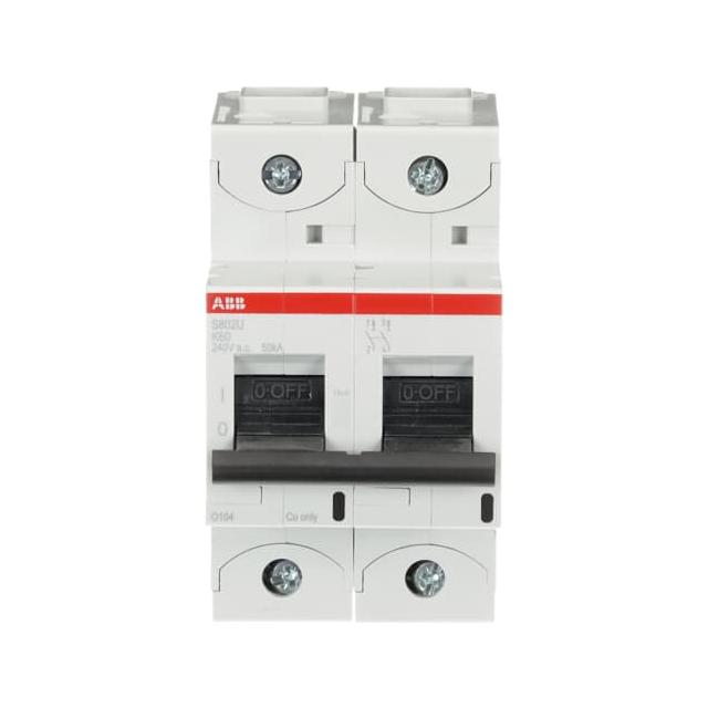 S802U-K60 Wyłącznik nadprądowy 50kA 2P K60A 2CCS862017R0587 ABB