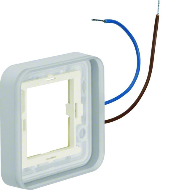 BERKER W.1 Ramka pojedyncza z podświetleniem niebieskim 230V 0,5 mA do adaptera n/t IP55 13383513 HA