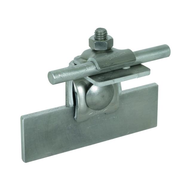 Zacisk krawędziowy wygięty 0,7-8 mm, Alu