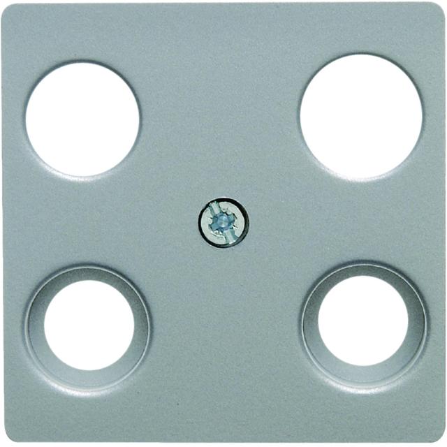 BERKER B.7 Płytka centralna do gniazda antracytowego 4-wyj. aluminium 14831404 HAGER