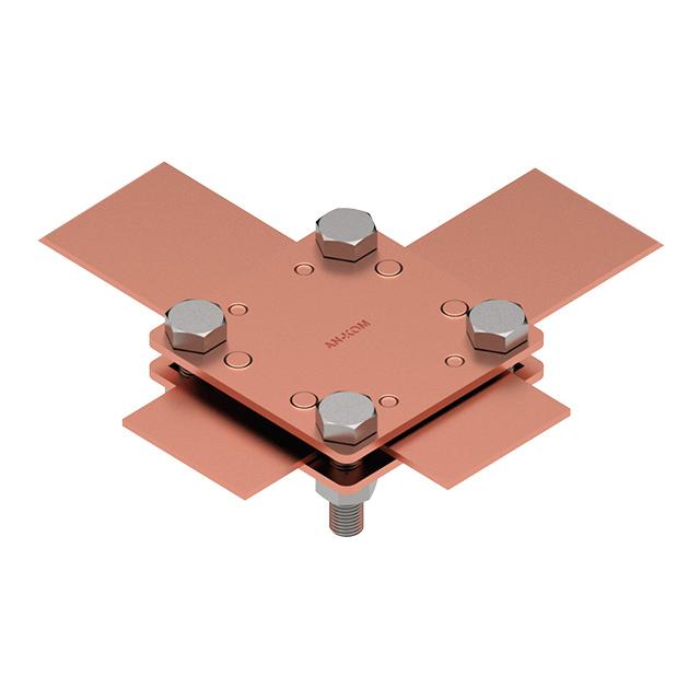 Złącze krzyżowe 2 płytki, 4 x M8, B do 30 mm /CU/