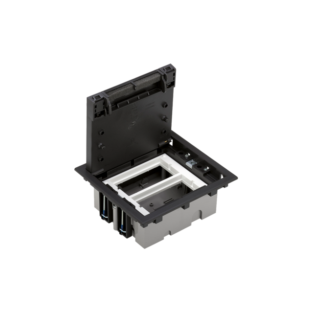 Simon Connect Puszka podłogowa S500 2-modułowa 4x K45 gł. 70mm szary grafit