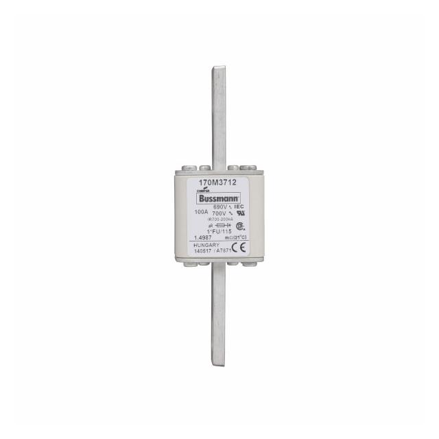 FUSE 100A 690V 1*FU/115 AR UC Wkładka szybka 100A AC 690V rozmiar 1 45x45x148 mm aR, 170M3712 EATON