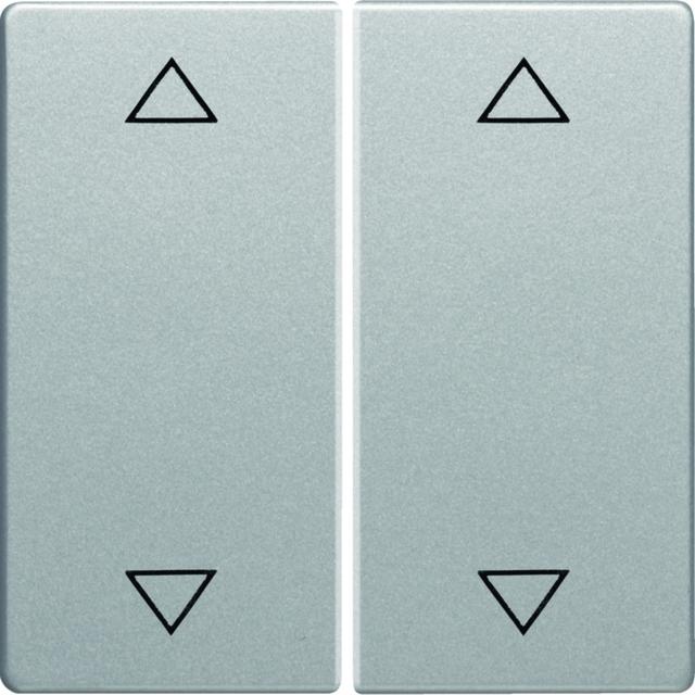 BERKER Q.x Klawisze z nadrukowany symbol strzałki do łącznika 2-klawiszowego aluminium aksamit lakie