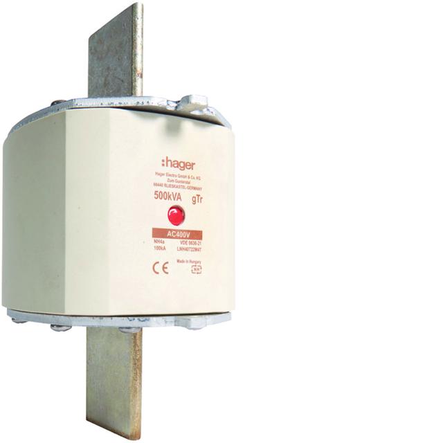 Wkładka bezp. nożowa NH4a wsk.podw. uchwyt nieiz. gTr 722A 400VAC LNH40722M4T HAGER