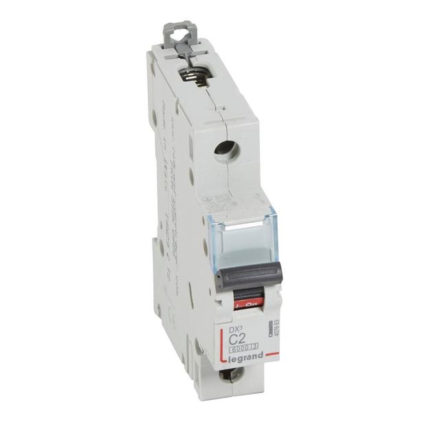 Wyłącznik Nadprądowy S 301 1P C2A 6kA DX3 407663 LEGRAND