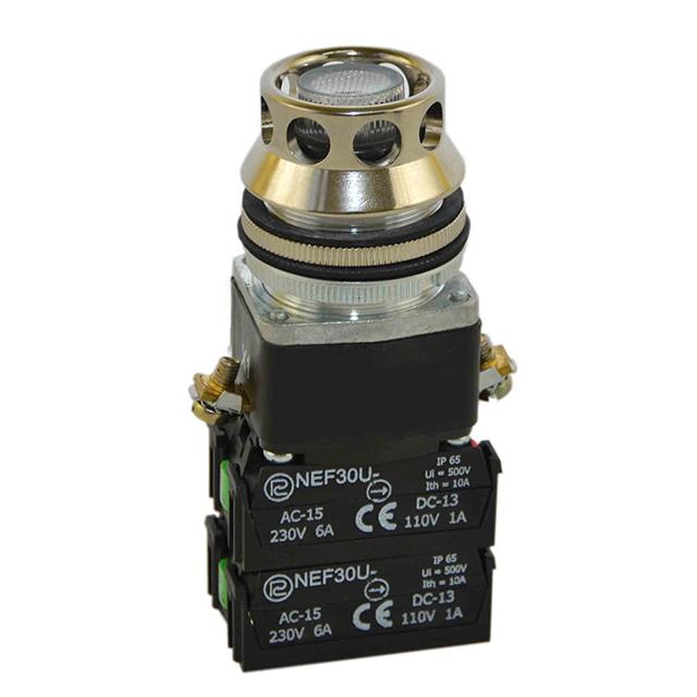 Przycisk NEF30-UKLD 2X2Y 24V-230V bezbarwny