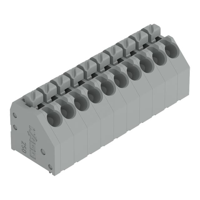 listwa zaciskowa do pł. drukowanych 10-bieg. szara raster 3,5 mm /30szt./ WAGO