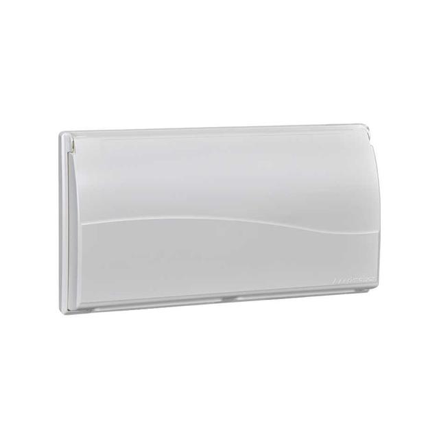 Simon Connect Ramka 4-modułowa do puszki SBM450 z pokrywą 8x K45 czysta biel SBMT402/9 KONTAKT