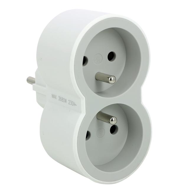ROZGAŁĘŹNIK 2X2P+Z FRONTOWE - BIAŁY/JASNOSZARY, Legrand