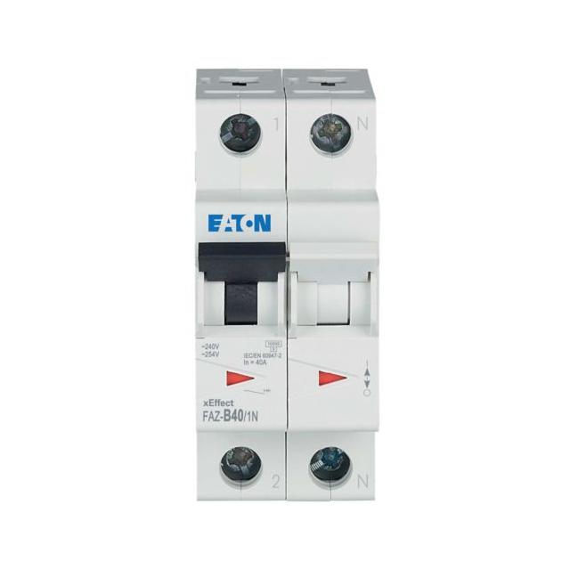 FAZ-B40/1N Wyłącznik nadprądowy 15kA B40A 1P+N 278652 EATON