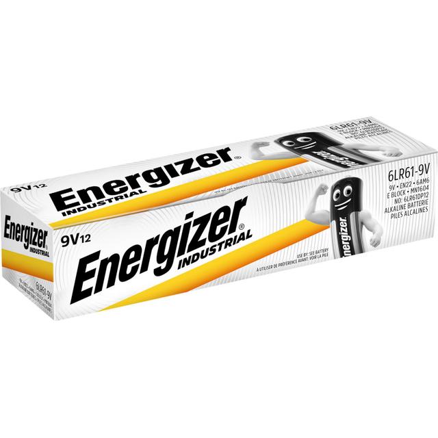 Bateria Energizer Alkaliczna Industrial R9 6LR61 6F22 9V /12szt./