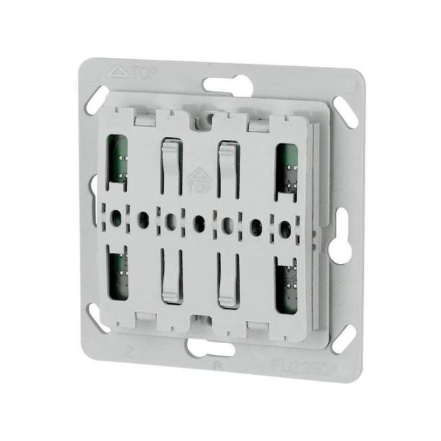 CTAA-02/04-LED Bezprzewodowy nadajnik 55x55mm do klawisza podwójny z diodą LED 126033 EATON