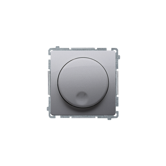Simon Basic Ściemniacz naciskowo-obrotowy 20–500 W 230V stal inox BMS9T.01/21 KONTAKT