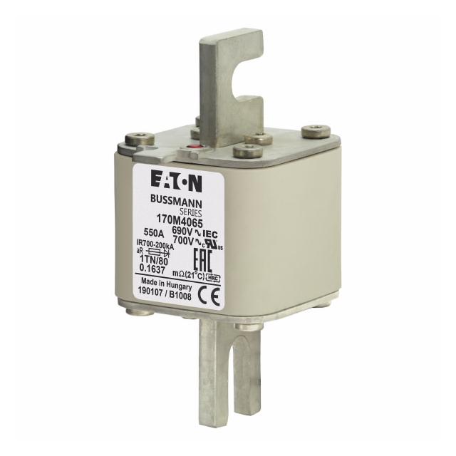 550A 690V 1TN/80 aR INDICATOR FUSE Wkładka szybka 550A AC 690V DIN 1 53x66x108 mm aR DIN 170M4065 EA