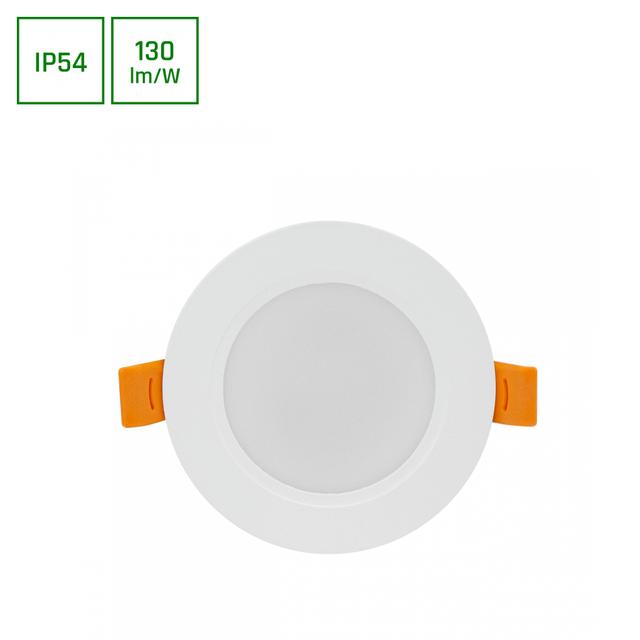 Oprawa downlight DURE 3 5W NW b. neutralna 230V 110st IP54 IK06 95x31 BIAŁY okrągła zasilacz zintegr