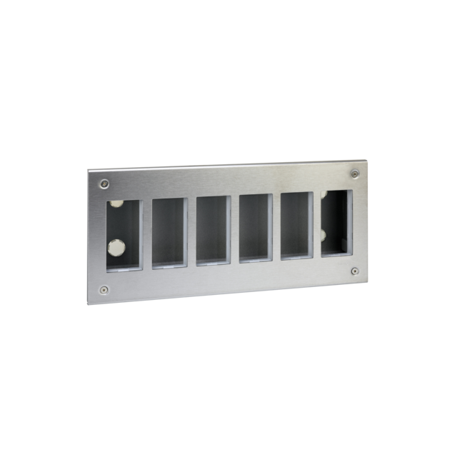 Simon Connect Obudowa podtynkowa S500 METAL 6-modułowa 12x K45 kompletna 51000116-036 KONTAKT