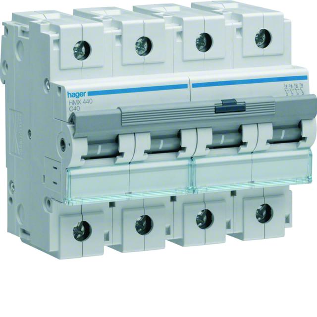 MCB Wyłącznik nadprądowy 50kA 4P C40A HMX440 HAGER