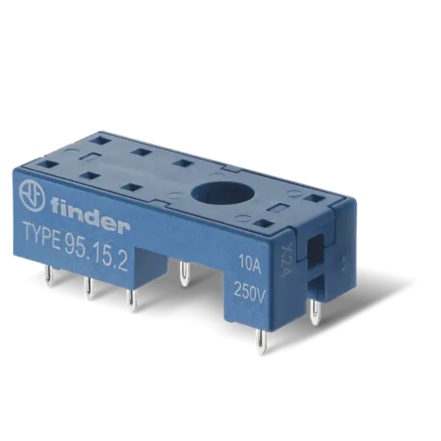 Gniazdo do przekaźników serii 40.51; 40.52; 40.61; 40.62; 4152; 41.61; PCB, 95.15.2 SMA