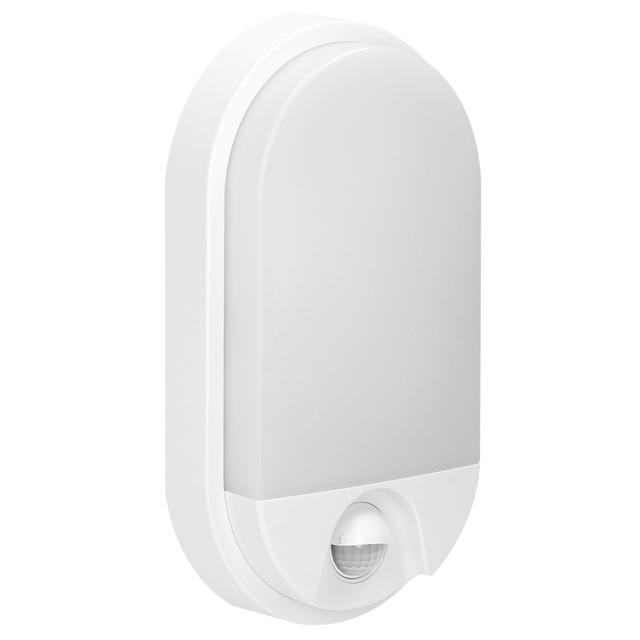 NEFRYT LED 15W oprawa ogrodowa z czujnikiem ruchu 1100lm IP54 4000K biała AD-OP-6147WLPMR4 ORNO
