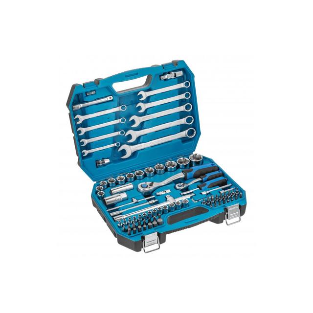 Zestaw narzędzi 85 szt. CrV, 1/4", 1/2"