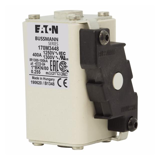 FUSE 400A 1250V 1*BKN/80 AR CU Wkładka szybka 400A AC 1250V rozmiar 1 45x59x81 mm aR 170M3448 EATON