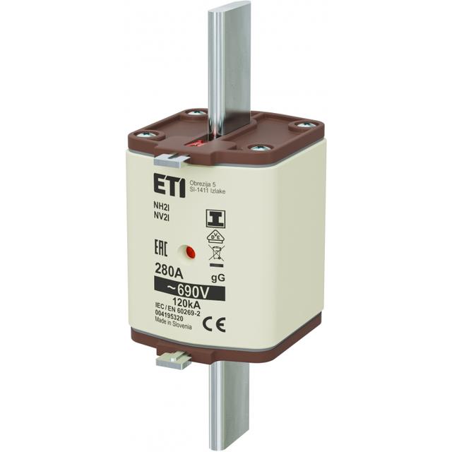 Wkładka topikowa NH zwłoczna KOMBI Zaczepy izolowane NH2/I gG 280A 690V 004195320 ETI