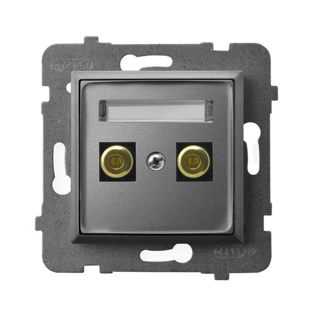 ARIA Gniazdo głośnikowe pojedyncze - kolor szary mat GGN-1U/m/70