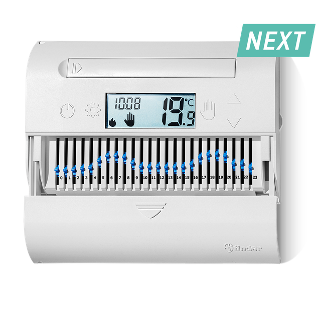 Termostat tygodniowy naściennyZ ekranem dotykowym - biały 1C.61.9.003.0101 /5szt./ FINDER