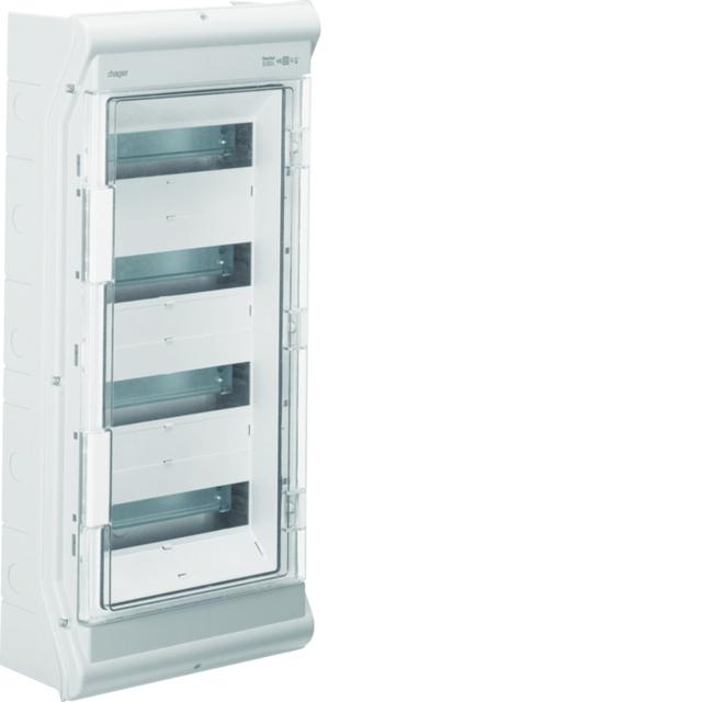 vector outdoor Rozdzielnica natynkowa IP65 odporna na UV przetłoczenia 4x12 VE412PN HAGER