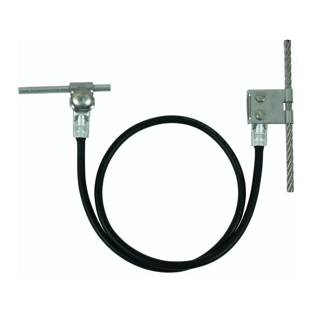 Linka łącząca dł. 1000 mm, 16mm2, Cu/PVC kolor czarny, z zaciskami