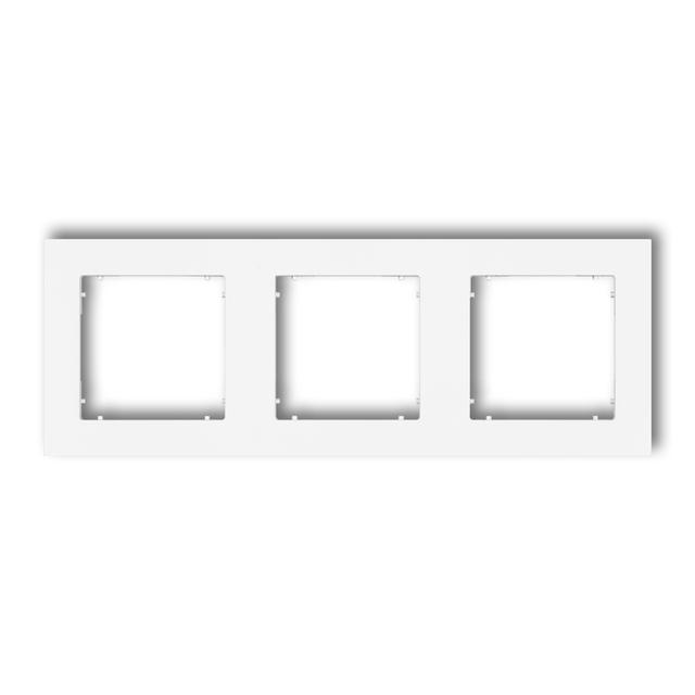 MINI Ramka uniwersalna potrójna z tworzywa biała
