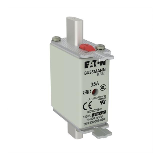 NH FUSE 35A 690V gG SIZE 000 Wkładka NH000 35A 690V GL/GG podwójny wskaźnik 35NHG000B-690 EATON