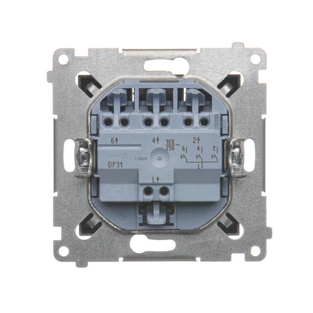 Simon 54 Przycisk potrójny 10A szybkozłączka antracyt