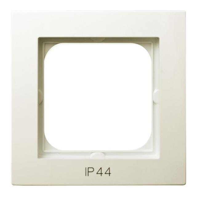 AS Ramka pojedyncza do łączników IP-44 - kolor ecru