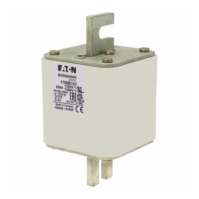 550A 1250V 3/110 aR INDICATOR FUSE Wkładka szybka 550A AC 1250V rozmiar 3 76x90x139 mm aR D 170M6143