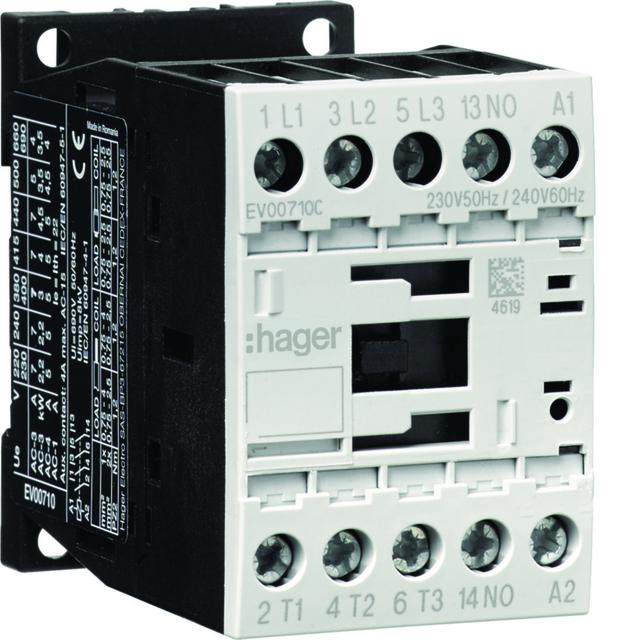 Stycznik mocy 3P +1 NO 7A 230 V 50 Hz/240 V 60 Hz