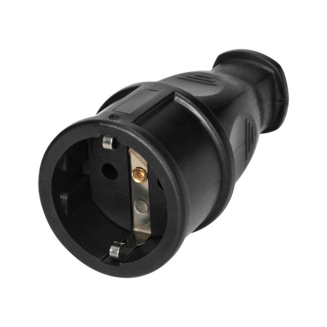 Gniazdo warsztatowe Schuko czarny 12 szt. OR-AE-13258(GS)/12 ORNO