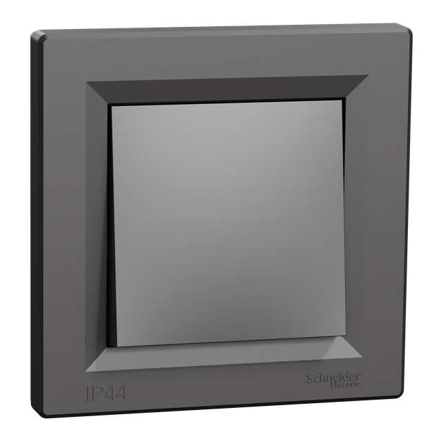 Asfora, łącznik 1-biegunowy, IP44, antracyt