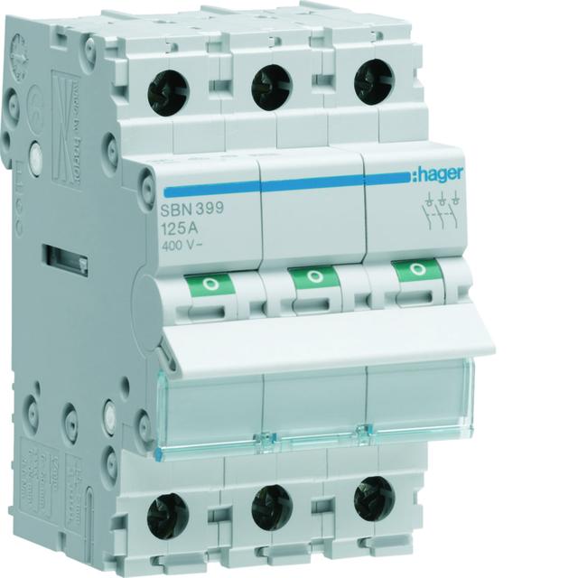 Modułowy rozłącznik izolacyjny 3P 125A 400VAC SBN399 HAGER