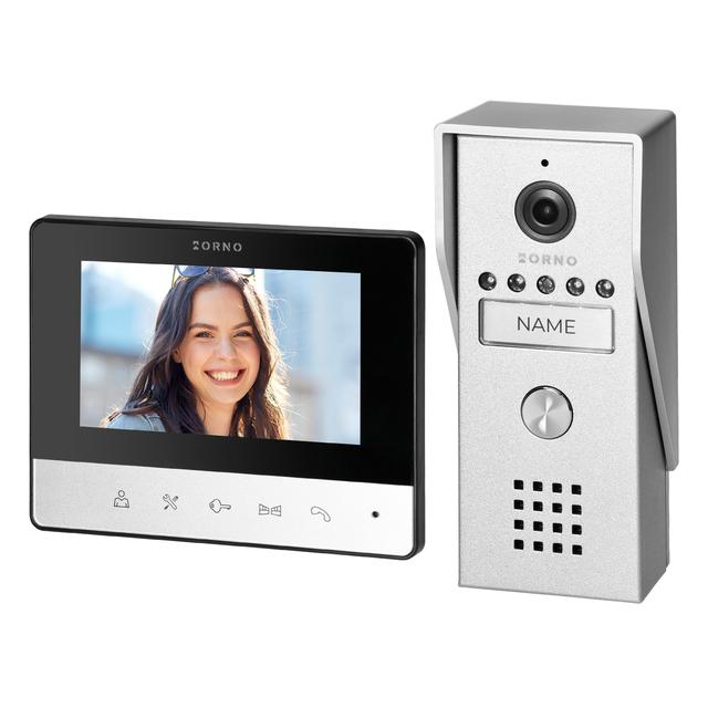 Zestaw wideodomofonowy bezsłuchawkowy, kolor LCD 4,3 z aluminiową wideo kasetą, LIRA