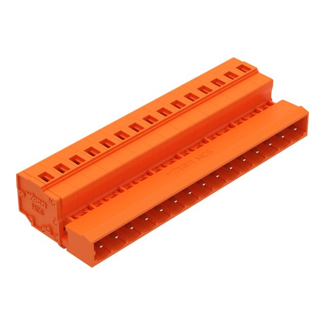 MCS-MIDI Classic wtyk 15-bieg. pomarańczowy raster 5,08 mm /25szt./ WAGO