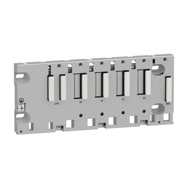Modicon X80, płyta typu Rack, 4 otwory, montaż panelowy, płytowy lub na szynie DIN BMXXBP0400