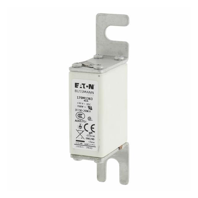40A 690V IEC gR 000/80 SQ.BODY IND. FUSE Wkładka szybka 40A AC 690V DIN 000 21x40x100 mm, 170M1363 E