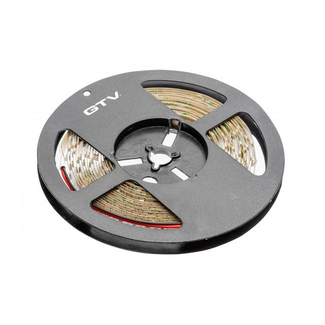 TAŚMA FLASH 3528, 300 LED CIEPŁY BIAŁY, 24W BEZ ŻELU 8MM, ROLKA 5M